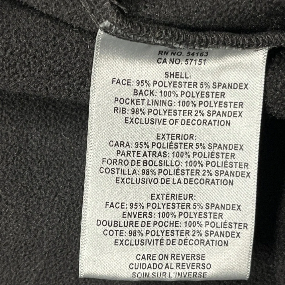 Levi Strauss & Co‎ Softshell Jacket Mens Black Hooded Fleece Lined Full Zip XL